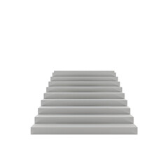 Minimalist architectural monochrome staircase leading upwards into unseen space