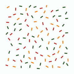 Minimal colorful dash seamless pattern.