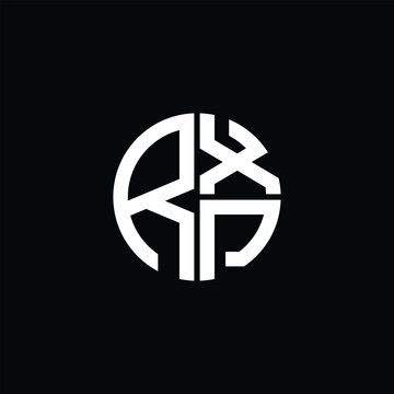 RXP logo RXP icon RXP monogram RXP letter minimalist Circle flat Unique modern abstract logo design.