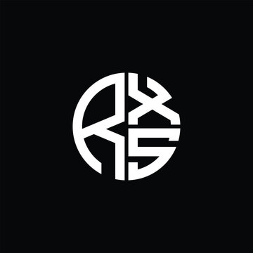 RXS logo RXS icon RXS monogram RXS letter minimalist Circle flat Unique modern abstract logo design.