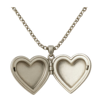 PNG Open heart locket necklace charm