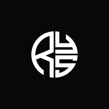 RYS logo RYS icon RYS monogram RYS letter minimalist Circle flat Unique modern abstract logo design.