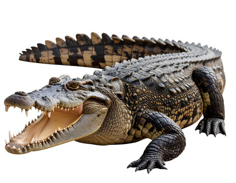 Fierce crocodile png wild crocodile png detailed crocodile scales png rugged crocodil transparent background.