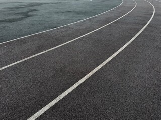 Fototapeta premium running track at the sports stadium. High quality photo