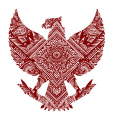garuda logo in ethnical tribe pattern (artwork 1)