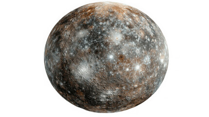 Fototapeta premium Explore Mercury: Celestial Marvel of the Rocky Ancient Solar System