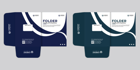 Creative file folder design template perfect for office documents, business branding, and company reports. Ideal for presentation folders, real estate files, and professional stationery use.