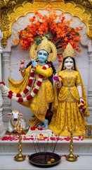 Explore krishna and radha deities images, hindu god statues, devotional art and spiritual hinduism culture