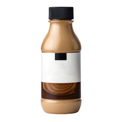 Bottle of coffee creamer isolated on transparent background