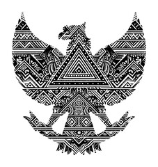 garuda logo in ethnical tribe pattern (artwork 2)