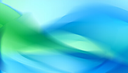 Obraz premium Abstract background, blue and green blur, illustration. Ai