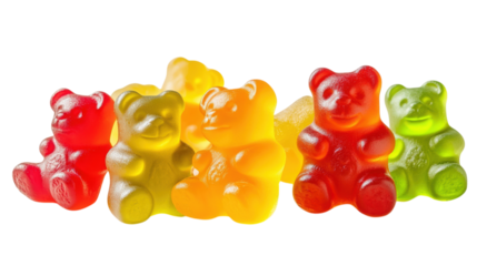 Assorted Gummy Bears in Vibrant Colors Sweet and Chewy Treats for Everyone