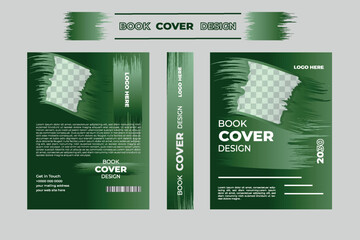 Creative book cover design vector template