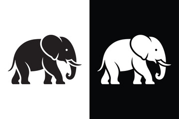 Elephant  icon isolated vector icon illustration on white background.
