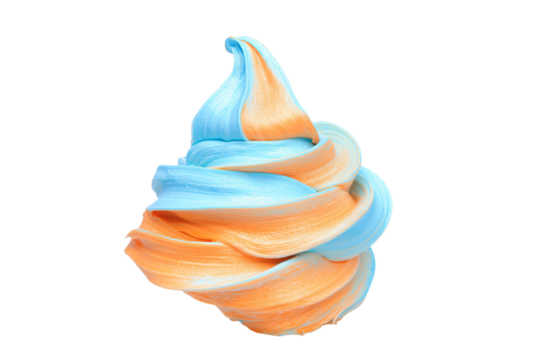 a close up of a colorful ice cream cone - Powered by Adobe