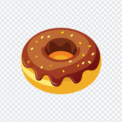 Chocolate Donut with Toppings