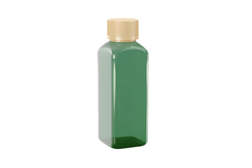 Fototapeta premium a green bottle with a wooden lid