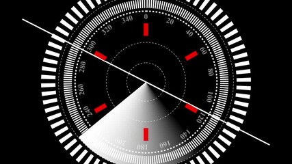 Digital radar screen infographic HUD . radar targets and futuristic user interface computer system and technology concept. Hud call Radar screen animation on black background.  - Powered by Adobe