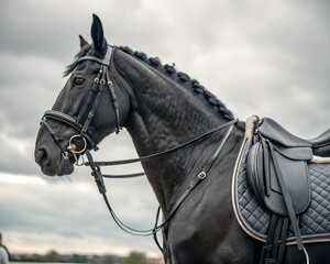 Close-Up of U.S. Army Military Horse Tack