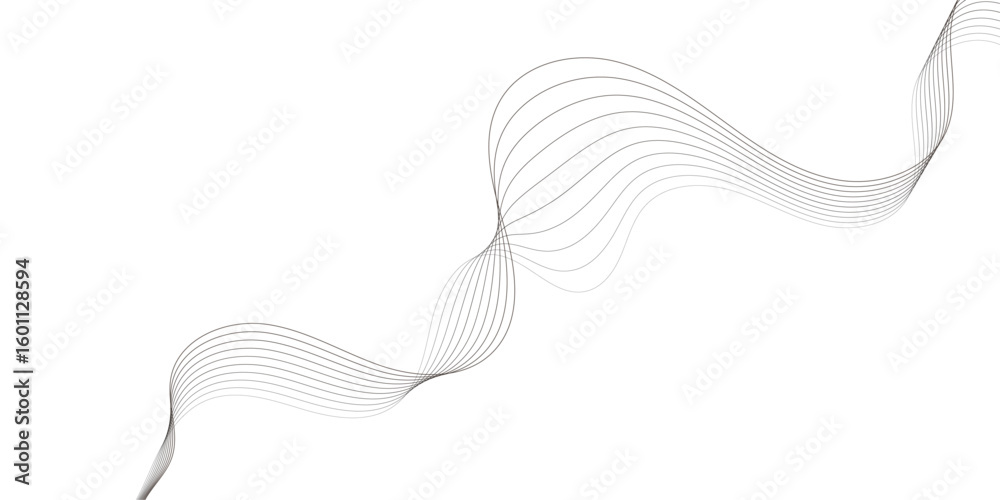 Poster minimalist abstract background featuring wavy gray lines on a white backdrop creating a smooth and elegant pattern design for modern and creative wavey design.