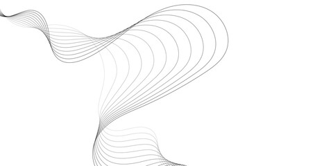 minimalist abstract background featuring wavy gray lines on a white backdrop creating a smooth and elegant pattern design for modern and creative wavey design.