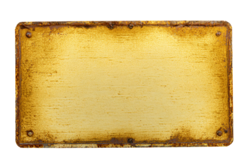 a rusty metal plate with a rusted surface