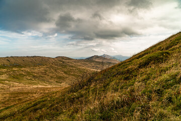 Polonina Wetlinska, Bieszczady mountain, Bieszczady National Park, Poland.