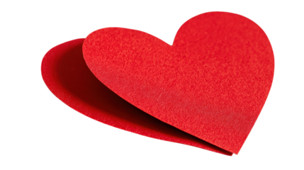 Crimson Paper Hearts Symbol of Affection and Passion for Crafting and Decoration