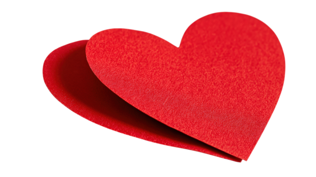Crimson Paper Hearts Symbol of Affection and Passion for Crafting and Decoration