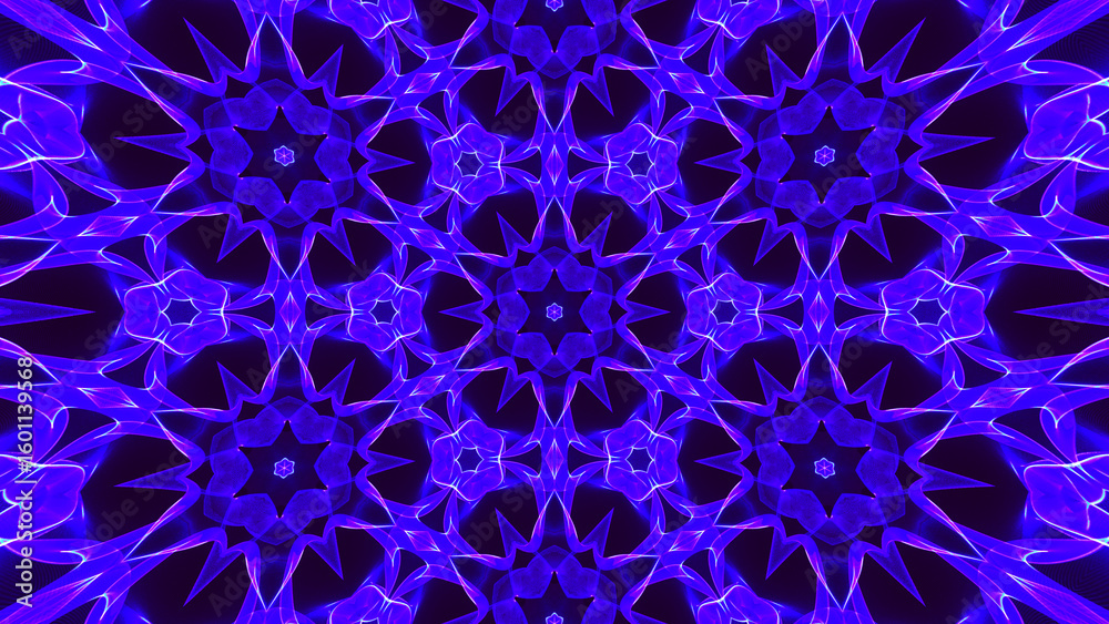 Poster abstract colorful kaleidoscopic geometric pattern. kaleidoscopic background design. hypnotic backgro