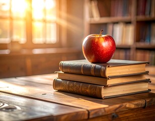 books and apple