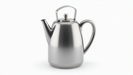 Obraz premium Metal Kettle – Transparent Background