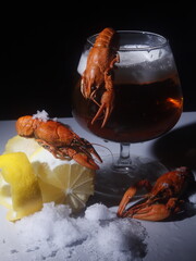 lobster and beer