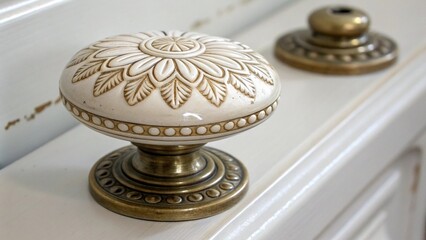 white candle holder