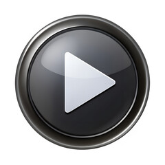 play button icon isolated on white background. PNG Transparent file type with high definition quality And vibrant color grading Available.