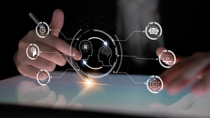 AI assistant with LLM, big data, machine learning, and generative AI powers prompt engineering and...