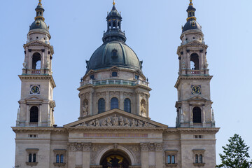 St. Stephen’s Basilica in Budapest with Twin Bell Towers