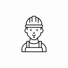 constrcution worker icon sign vector