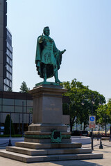 Statue of Baron J&oacute;zsef E&ouml;tv&ouml;s in Budapest, Hungary