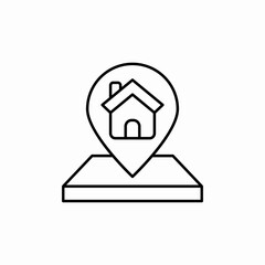 house location icon sign vector
