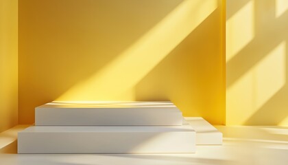 Warm Yellow Aesthetic With Subtle Shadows And Clean White Foundation Creating A Cozy And Inviting Atmosphere For Any Space.