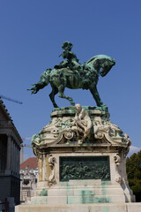 Obraz premium Equestrian Statue of Prince Eugene of Savoy at Buda Castle