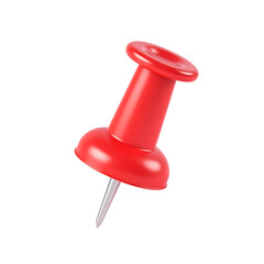 solitary intricately detailed red push pin stands proudly pristine white backdrop sharply defined