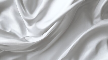 Fototapeta premium White fabric draped in soft folds