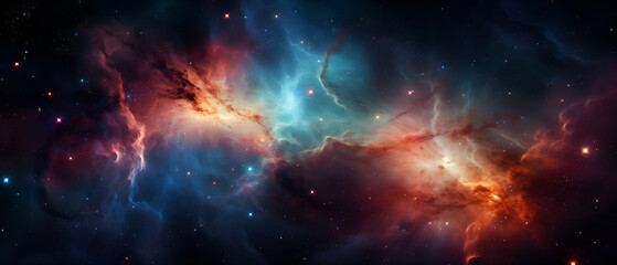 Fototapeta premium Magellanic Cloud Nebula. Stunning Space Background for Science, Technology, or Cosmic Exploration.