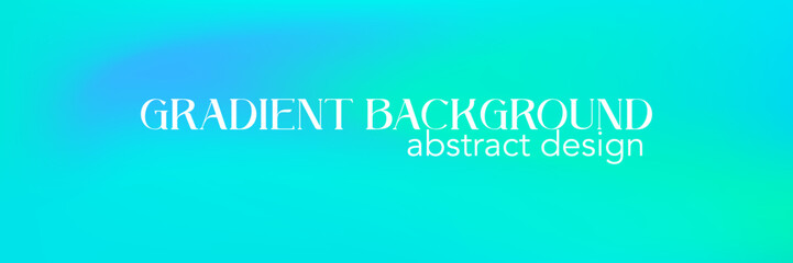 Gradient mesh aqua marine smooth background. Blue gradient mesh aquamarine teal abstract design. Emerald color bg. Vector illustration