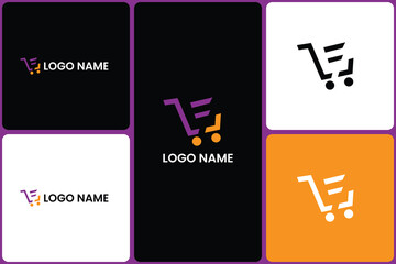 Versatile Shopping Cart Logo Design Template