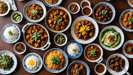 easter eggs on a wooden background