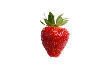 Fresh strawberry isolated with transparent background
