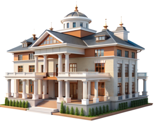 russian museum of the russian federation isolated on white background. PNG Transparent file type with high definition quality And vibrant color grading Available.
